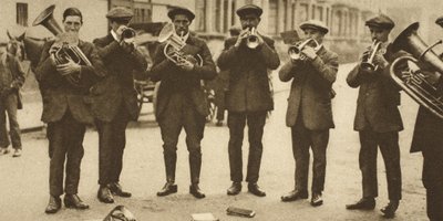A street band by English Photographer